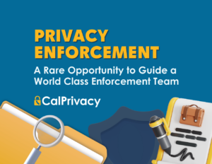 Privacy Enforcement: A Rare Opportunity to Guide a World Class Enforcement Team