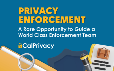 Privacy Enforcement: A Rare Opportunity to Guide a World Class Enforcement Team